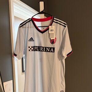 adidas White and Red Men's Jersey